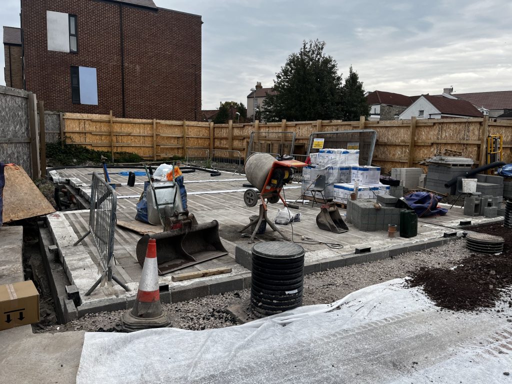 Base course laid
